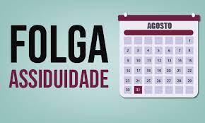 2023 folga assiduidade